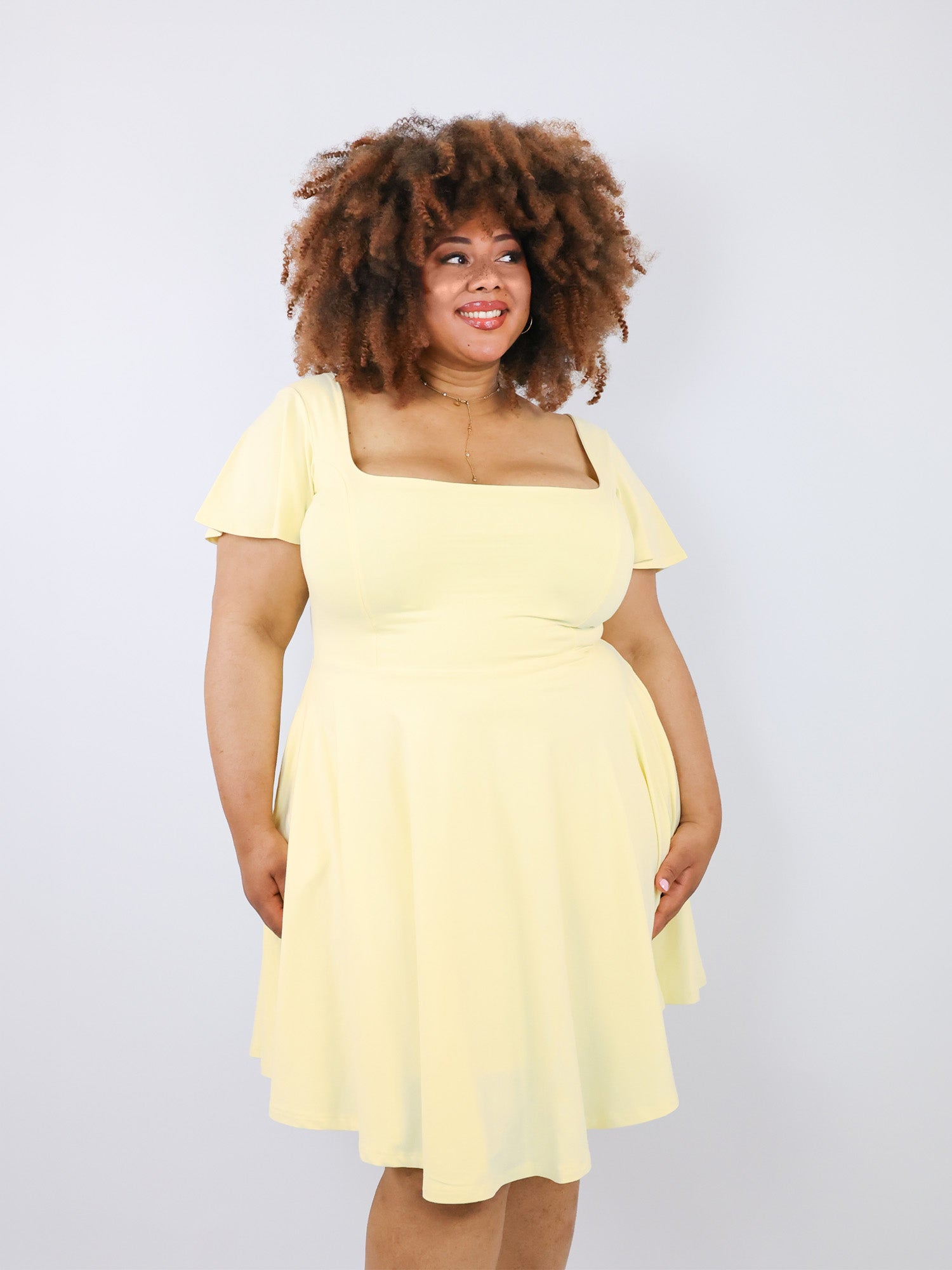 Classic Skort Kleid Ivy - Pastellgelb