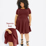 Classic Skort Kleid - Bordeaux