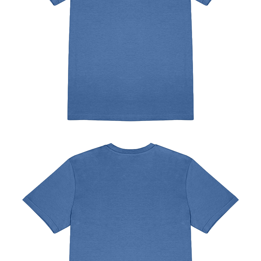 Basic (Build your own) T-Shirt Kräftige Farben – Bright blue