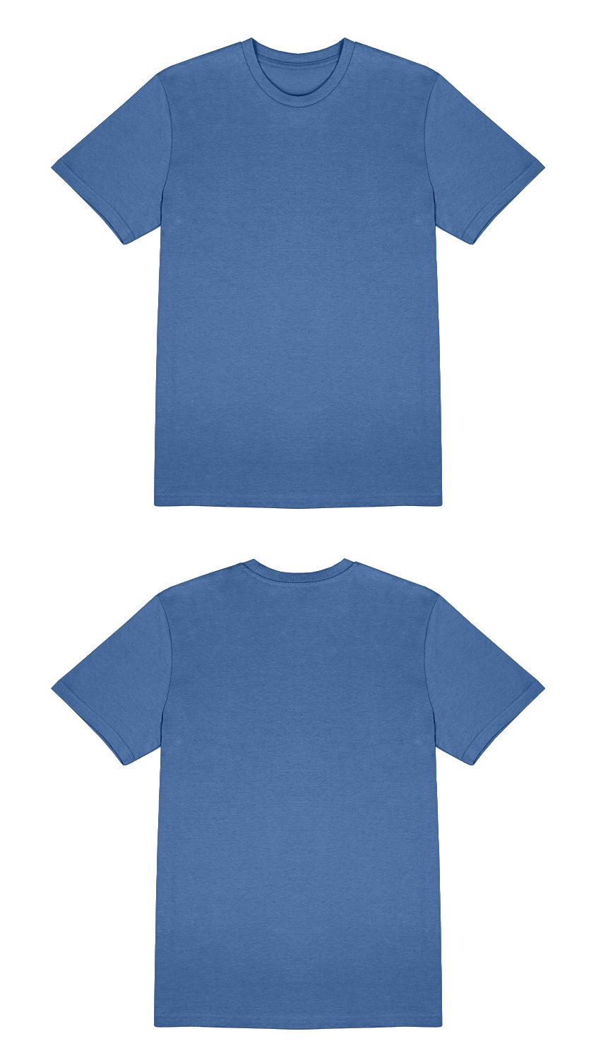 Basic (Build your own) T-Shirt Kräftige Farben – Bright blue