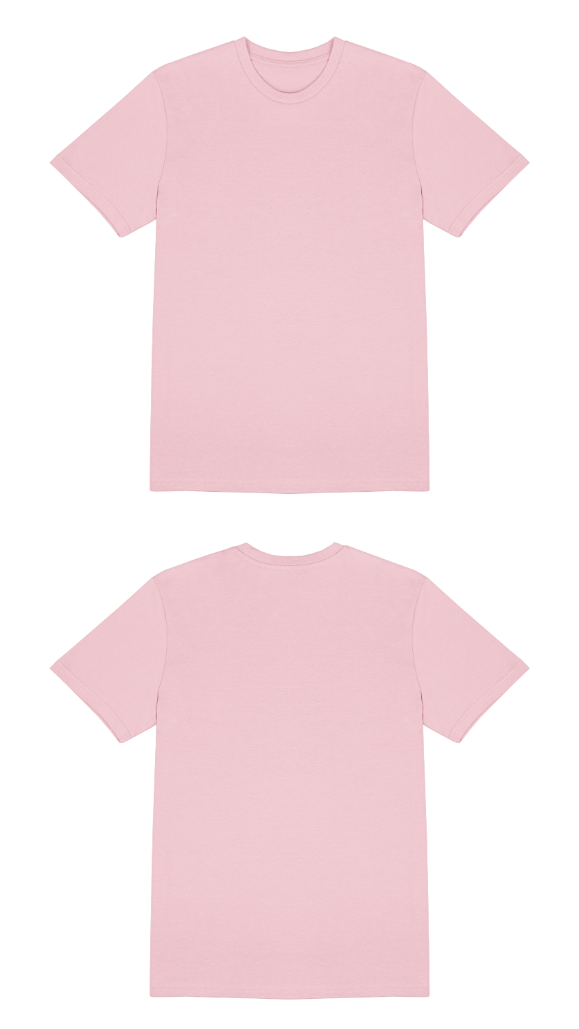 Basic (Build your own) T-Shirt Kräftige Farben – Rosa