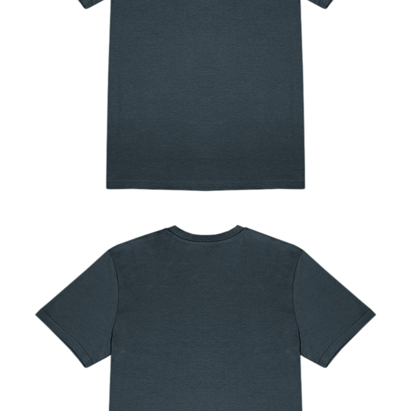 Basic (Build your own) T-Shirt Klassische Farben – Ink grey