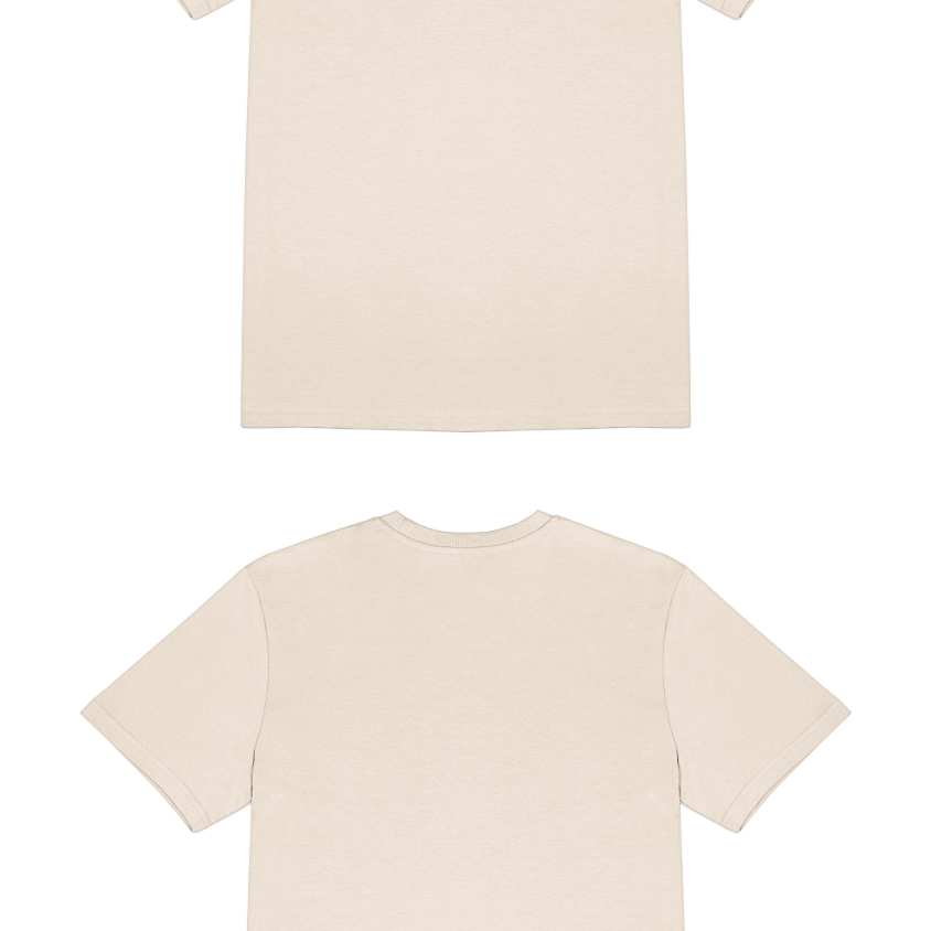 Basic (Build your own) T-Shirt Klassische Farben – Natural Raw