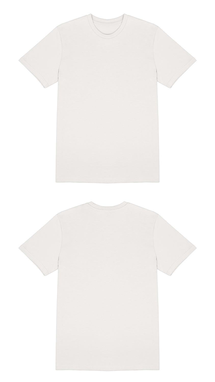 Basic (Build your own) T-Shirt Klassische Farben – White