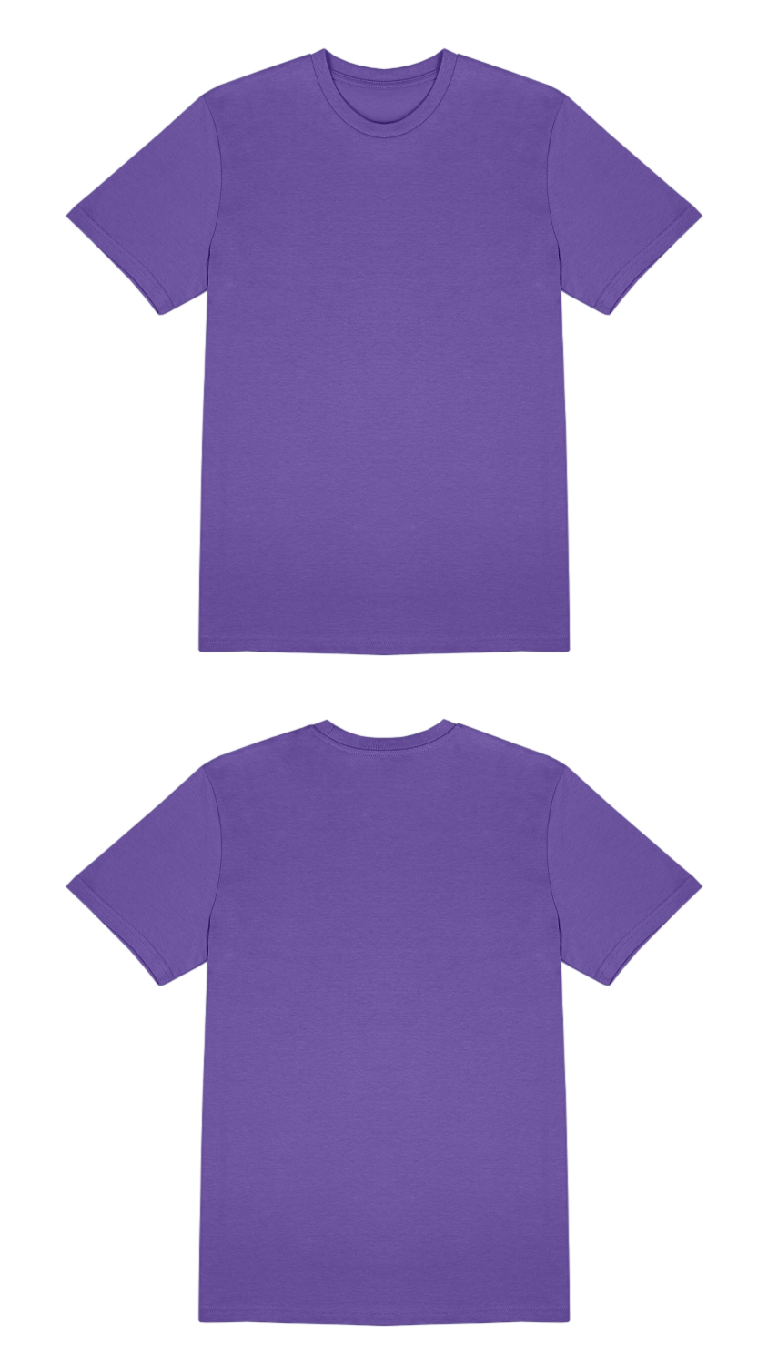 Basic (Build your own) T-Shirt Kräftige Farben – Purple