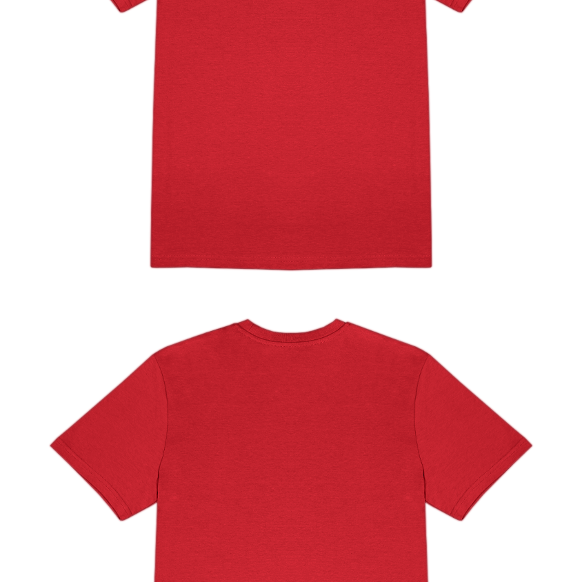 Basic (Build your own) T-Shirt Kräftige Farben – Red