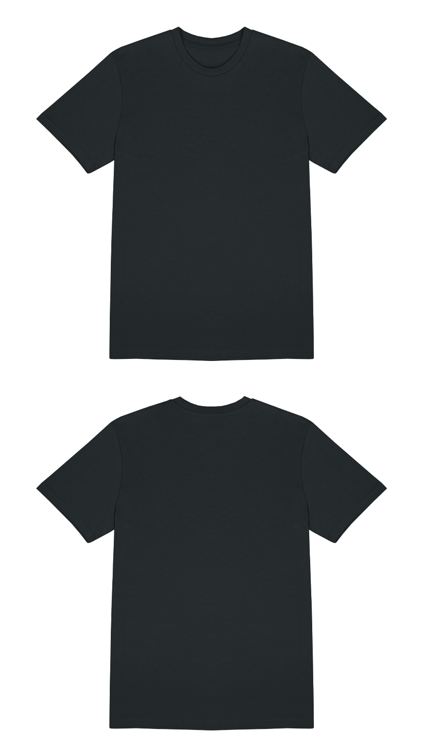 Basic (Build your own) T-Shirt Klassische Farben – Schwarz