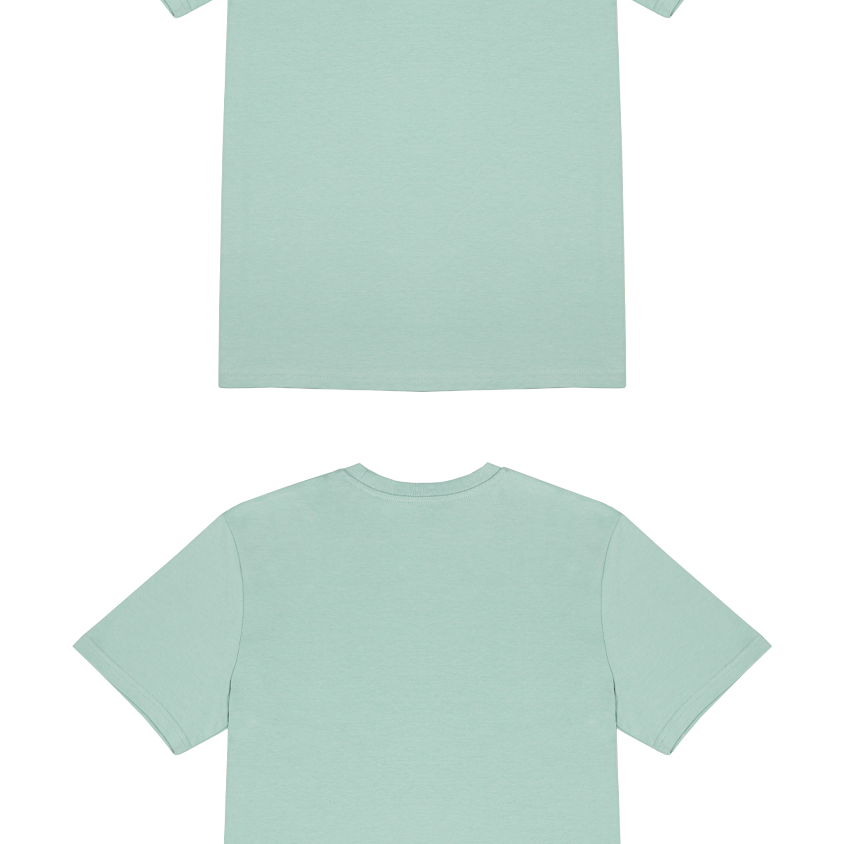 Basic (Build your own) T-Shirt Kräftige Farben – Aloe