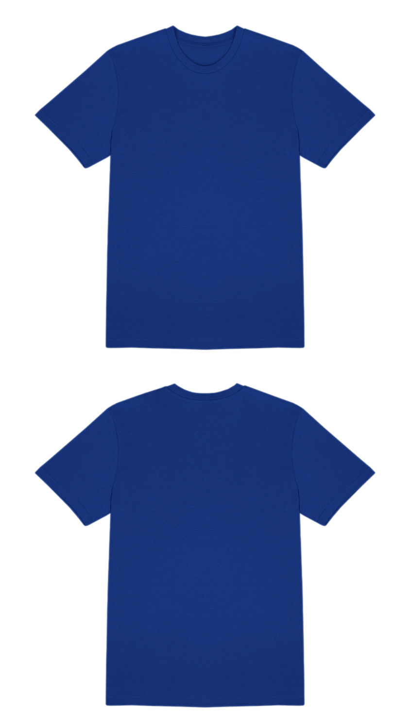 Basic (Build your own) T-Shirt Kräftige Farben – Royal blue