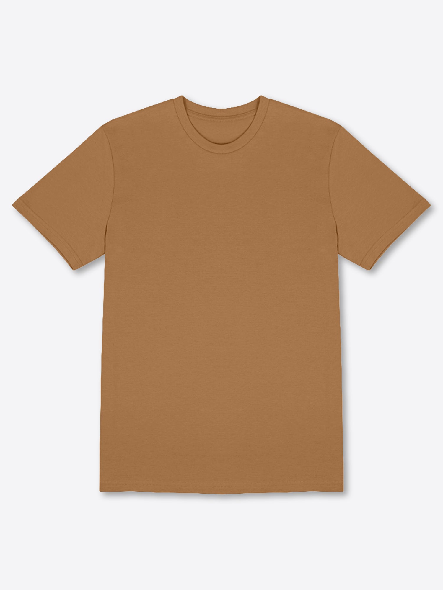 Basic (Build your own) T-Shirt Kräftige Farben – Coffee
