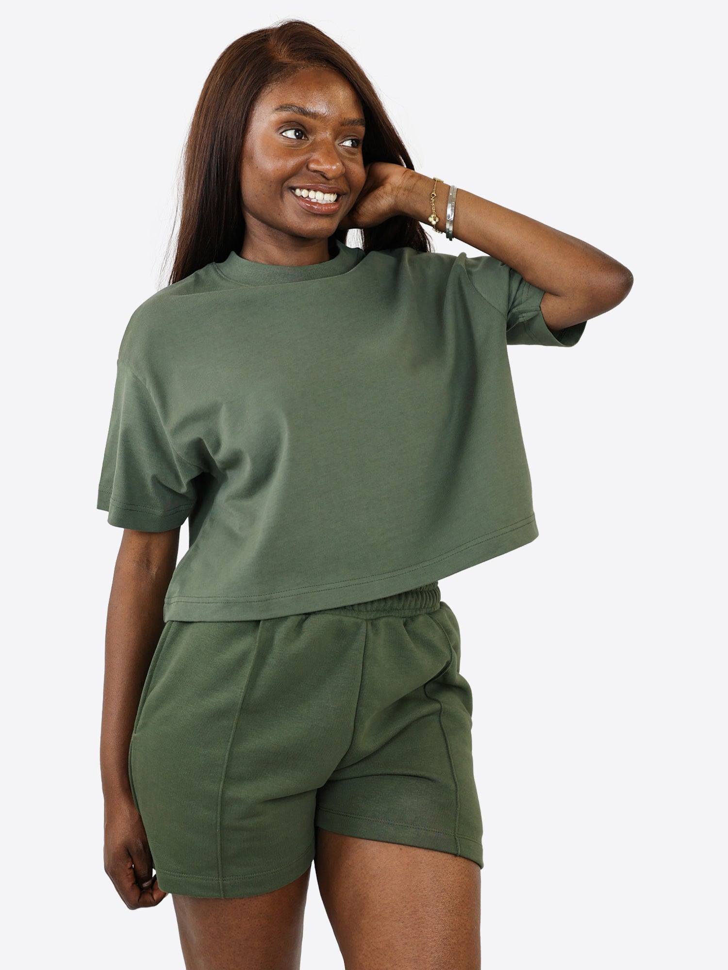 Crop T-Shirt – Olive