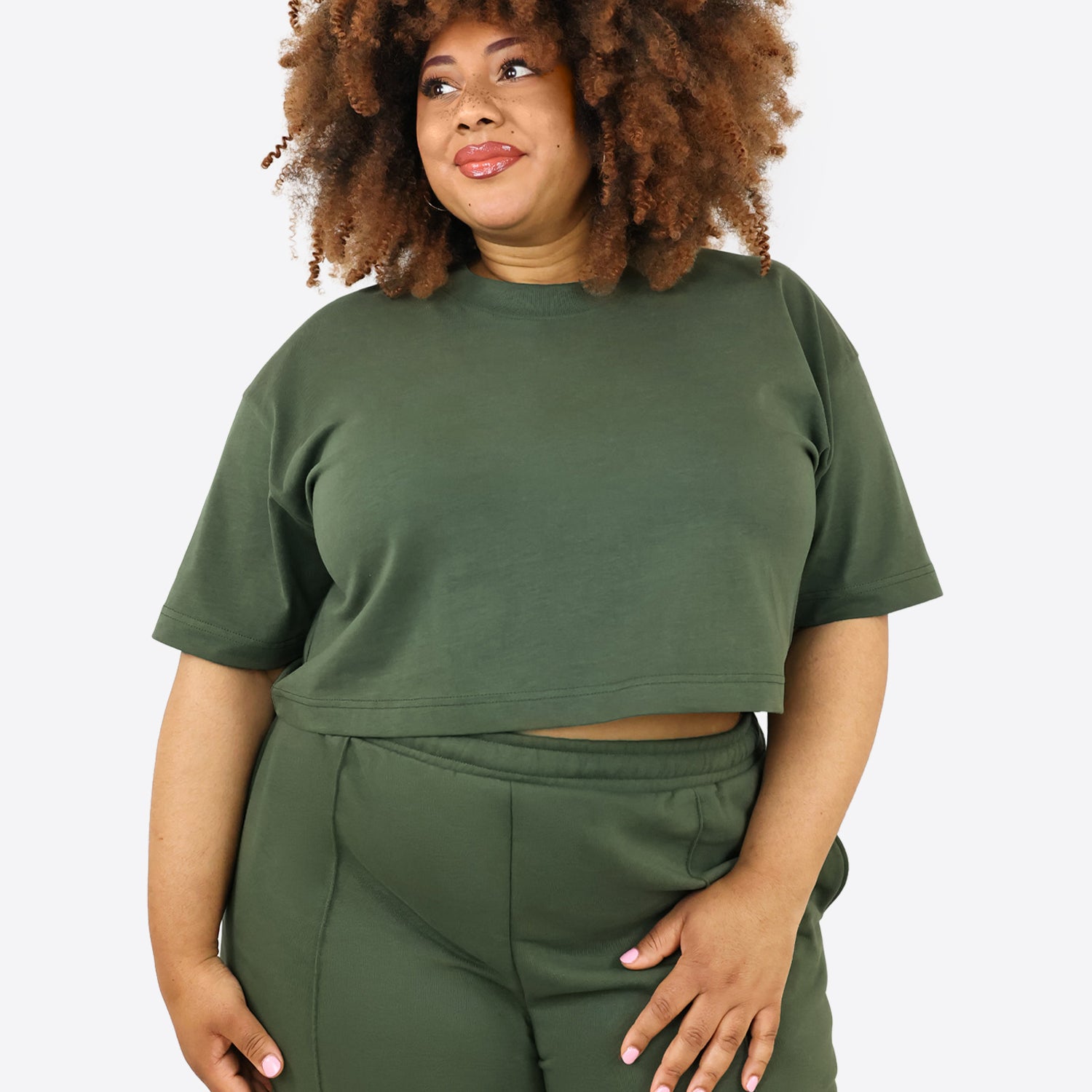 Crop T-Shirt – Olive