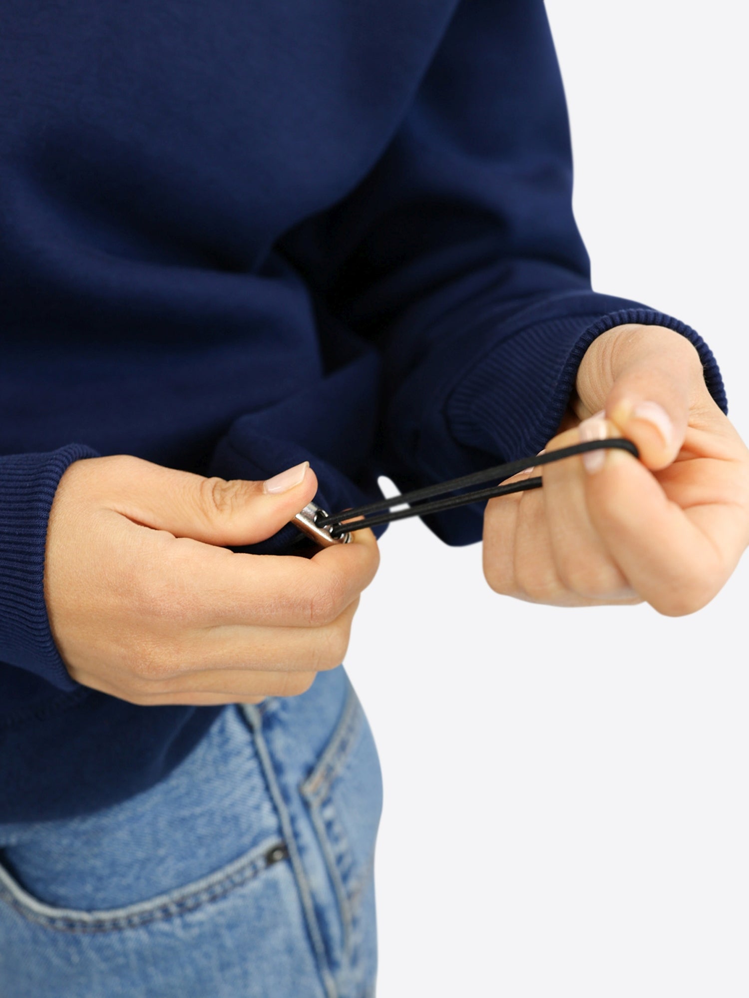 Verstellbarer Crop Sweater – Midnight Blue