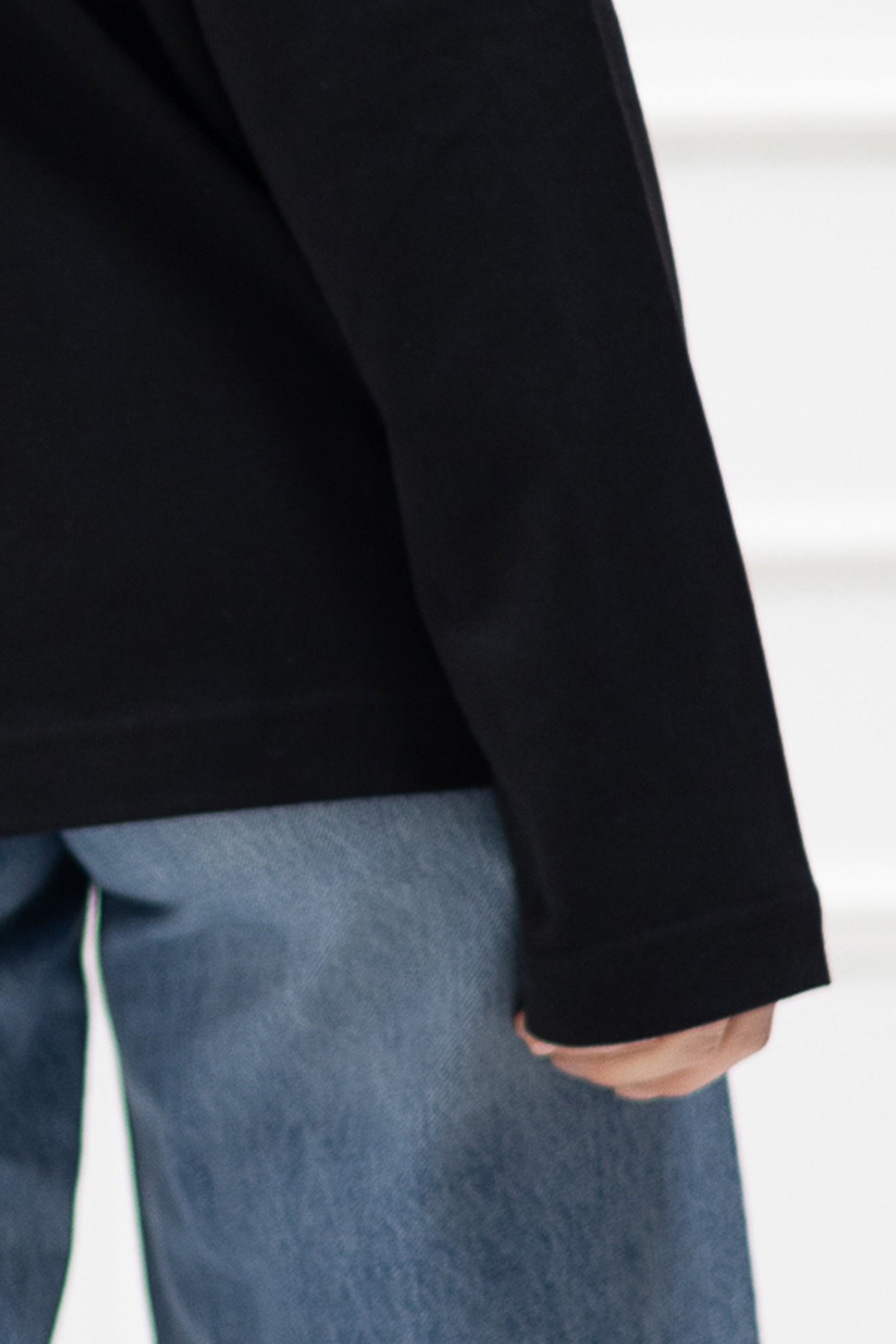 Longsleeve (Oversized) "Love letter" – Schwarz