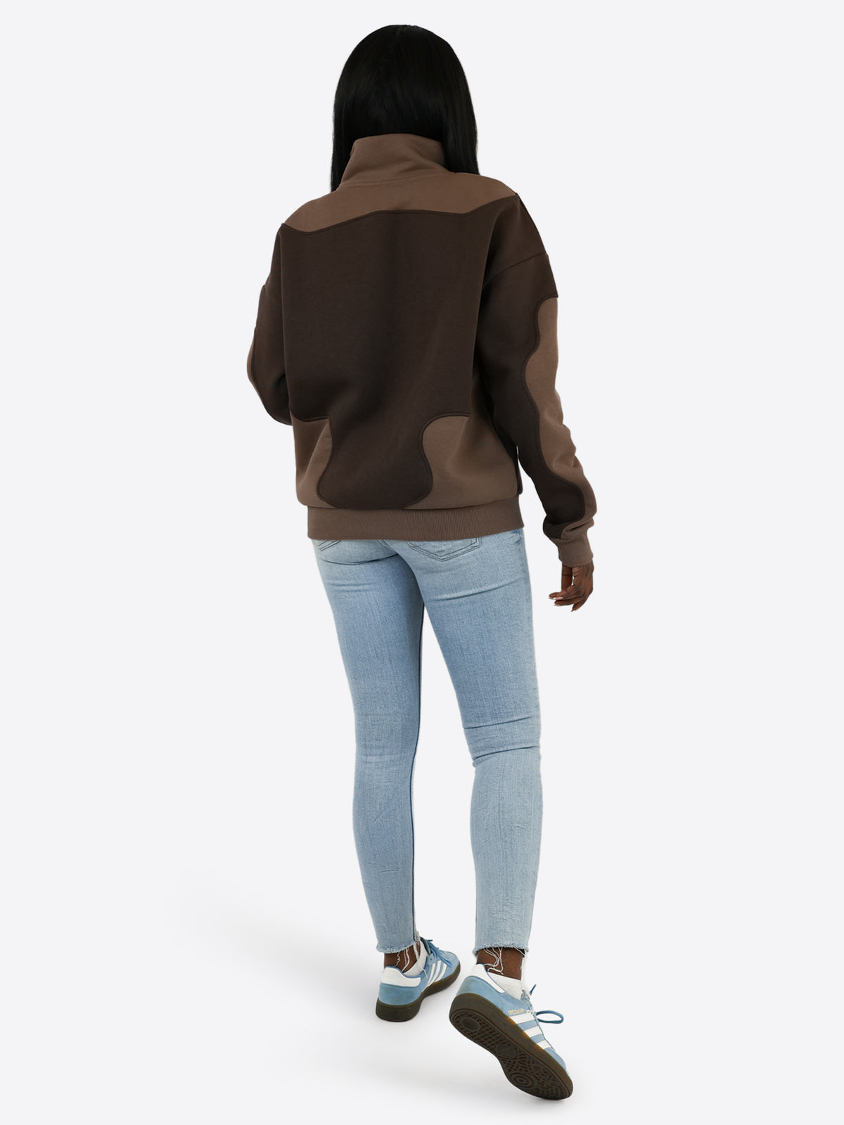 Duo Color Sweater - Dark Chocolate/Coffee