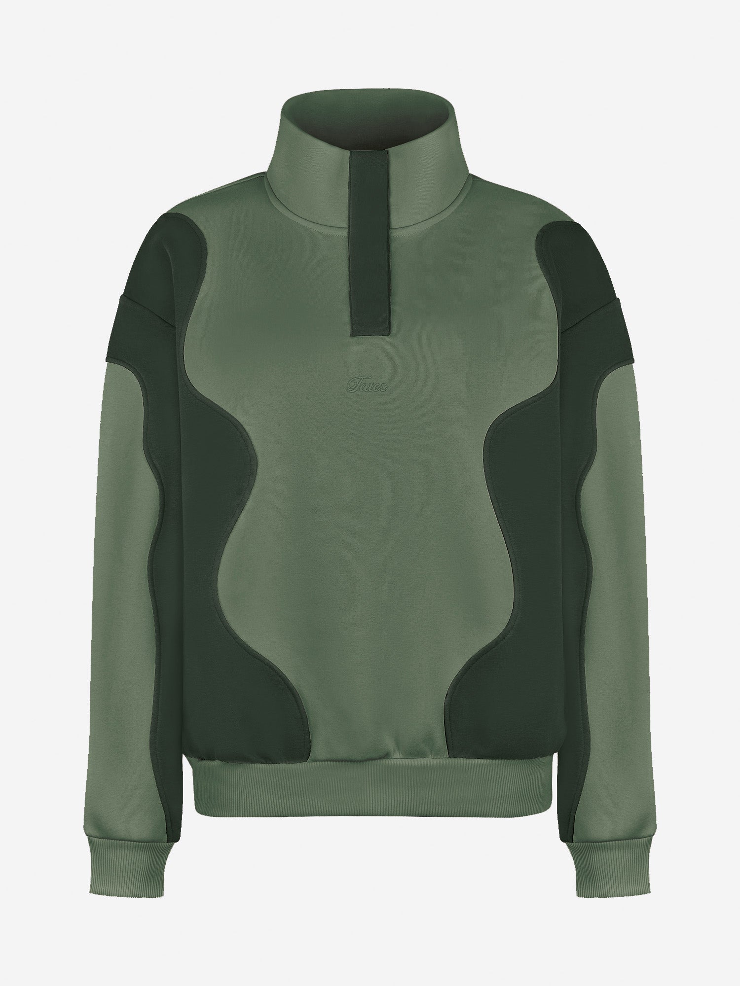 Duo Color Sweater - Evergreen/Moss Green