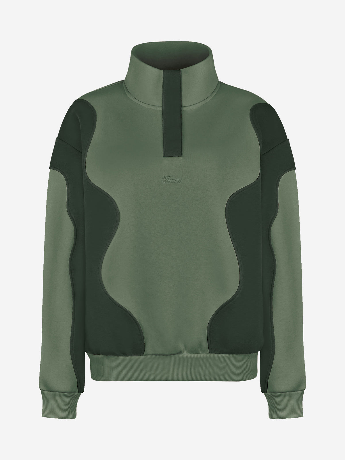 Duo Color Sweater - Evergreen/Moss Green