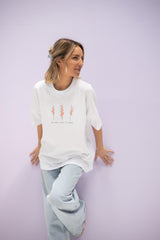 T-Shirt (Oversized) "Birthflower August"