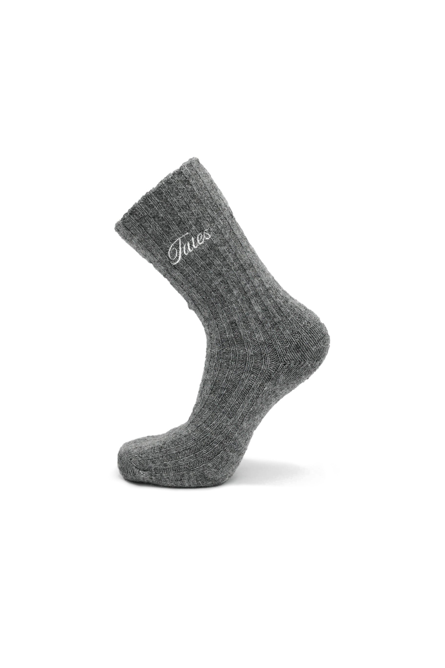 Wollmix Socken – Grey