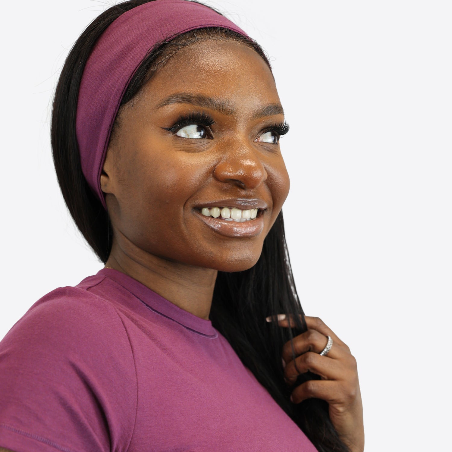 Haarband – Aubergine