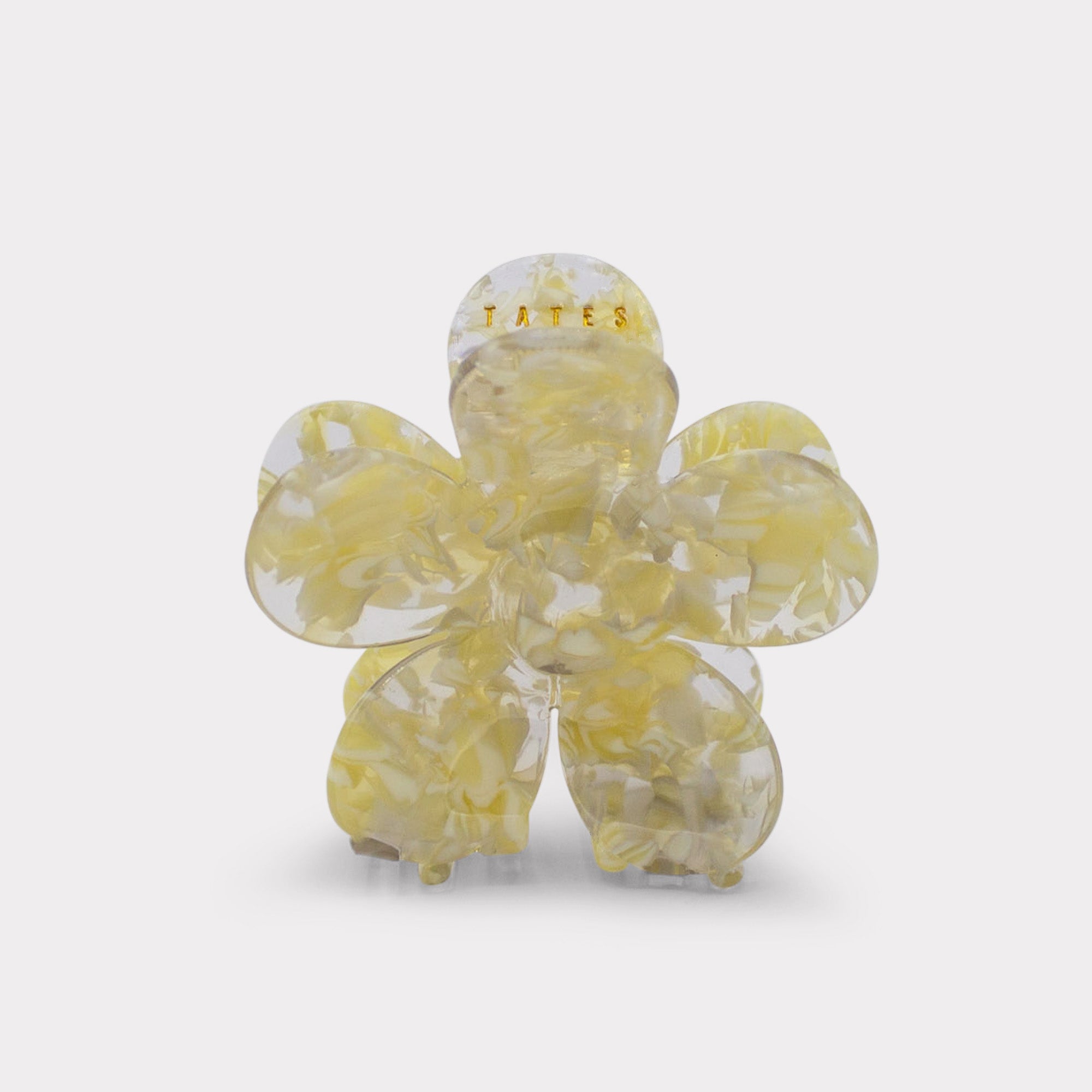 Butter yellow Blumen Haarklammer