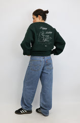 Original Regular Waistband Sweater "Happy Holidays"