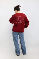 Original Regular Waistband Sweater "Happy Holidays"