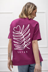 Soft Touch T-Shirt (Oversized) "Heart flower"