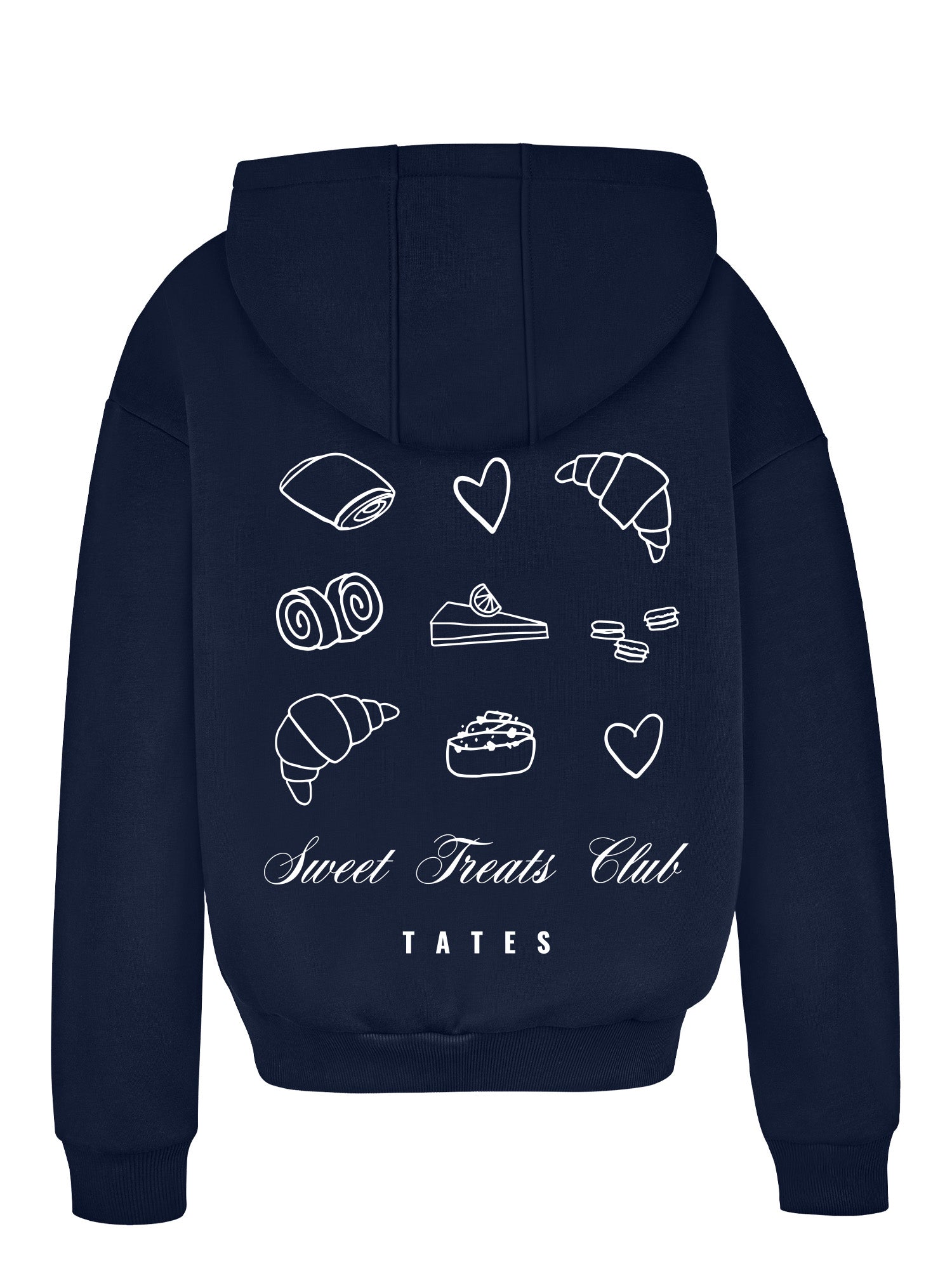 Regular Waistband Hoodie "Sweet Treats" - Midnight Blue