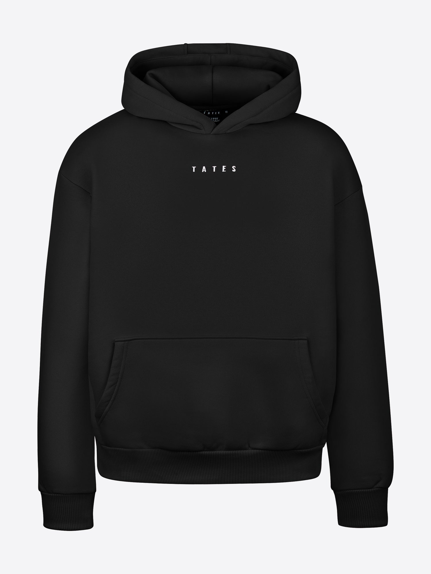 Wide Waistband Hoodie – Schwarz