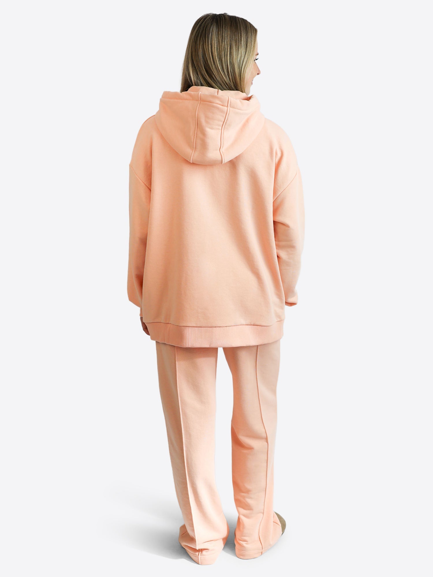 Original Light Wide Waistband Hoodie – Peach