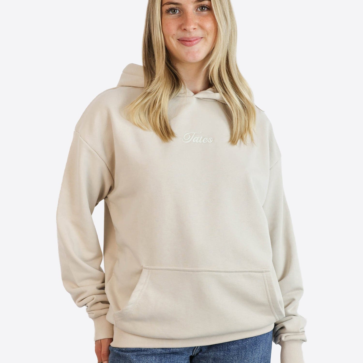 Light Regular Waistband Hoodie – Beige