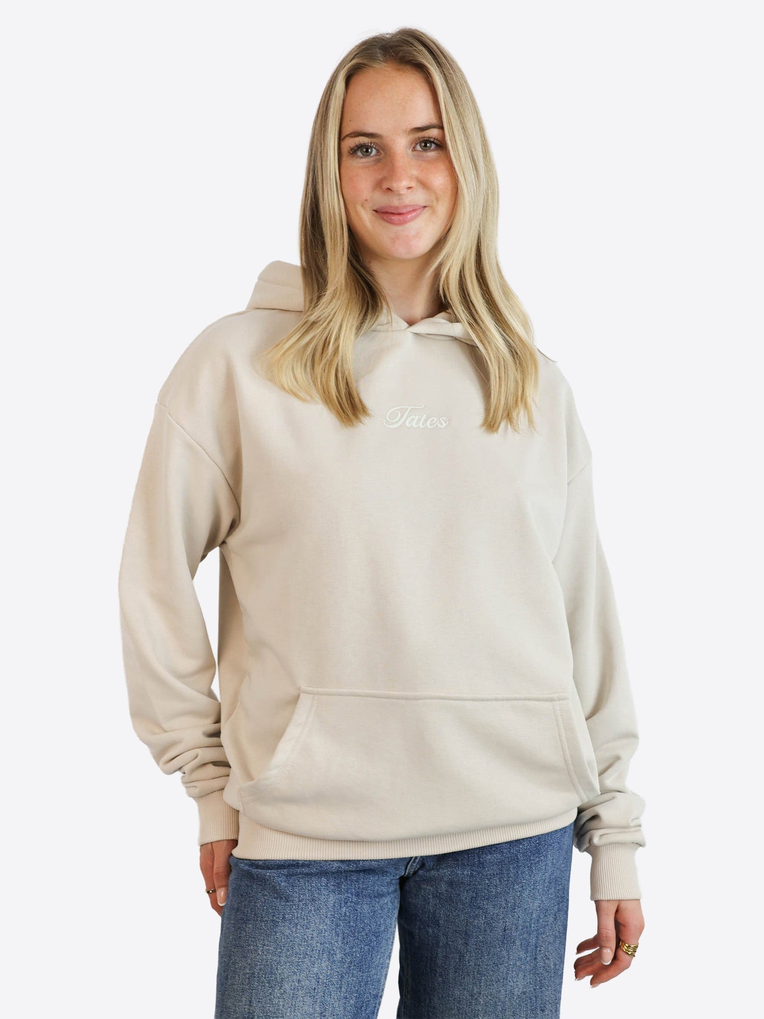 Light Regular Waistband Hoodie – Beige
