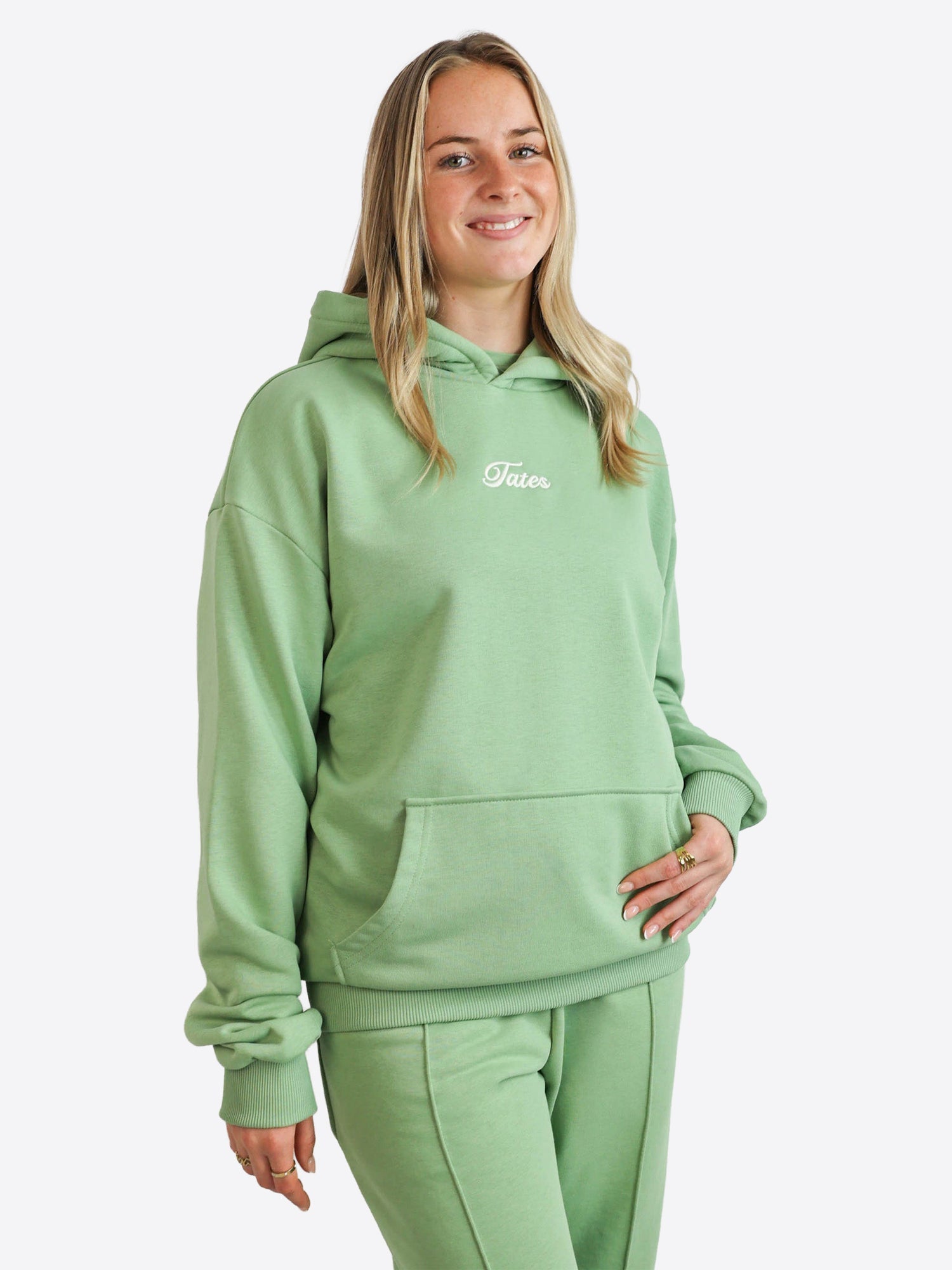 Light Regular Waistband Hoodie – Matcha