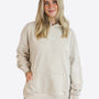 Light Wide Waistband Hoodie – Beige