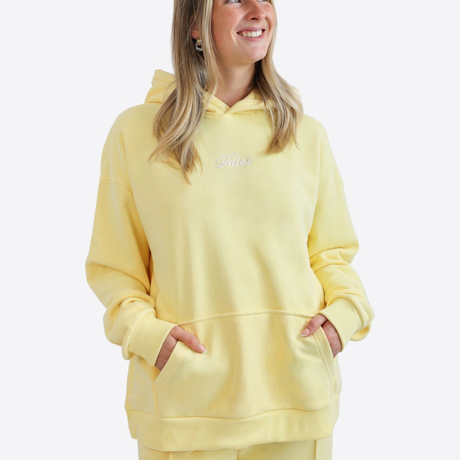 Original Light Wide Waistband Hoodie – Butter Yellow