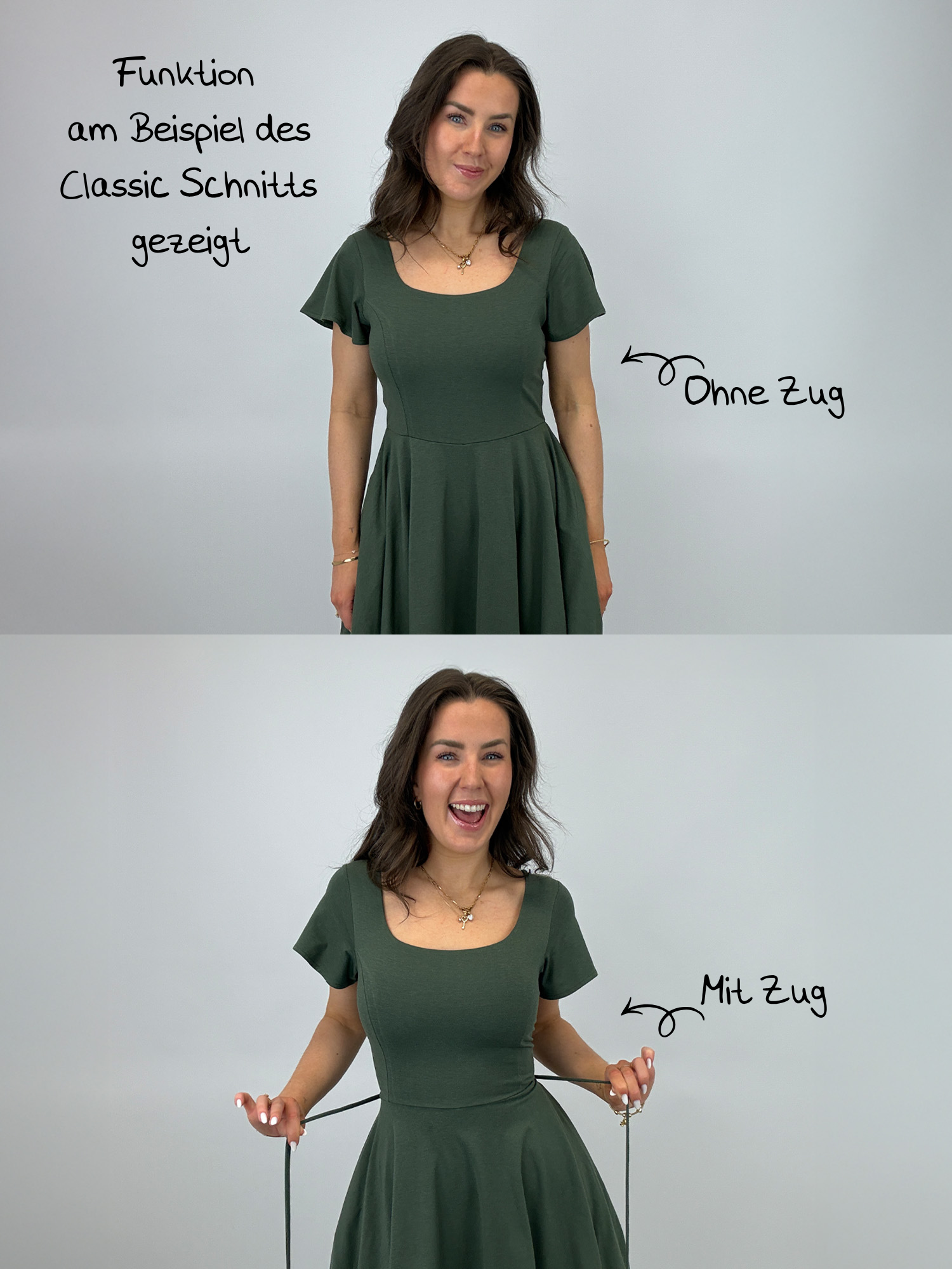 Midi Skort Kleid Mara - Flieder