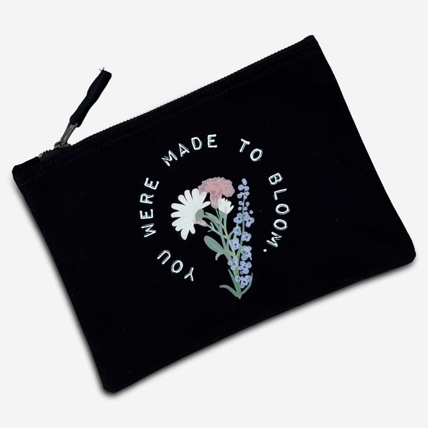 Mini bag "Birthflowers" – Schwarz