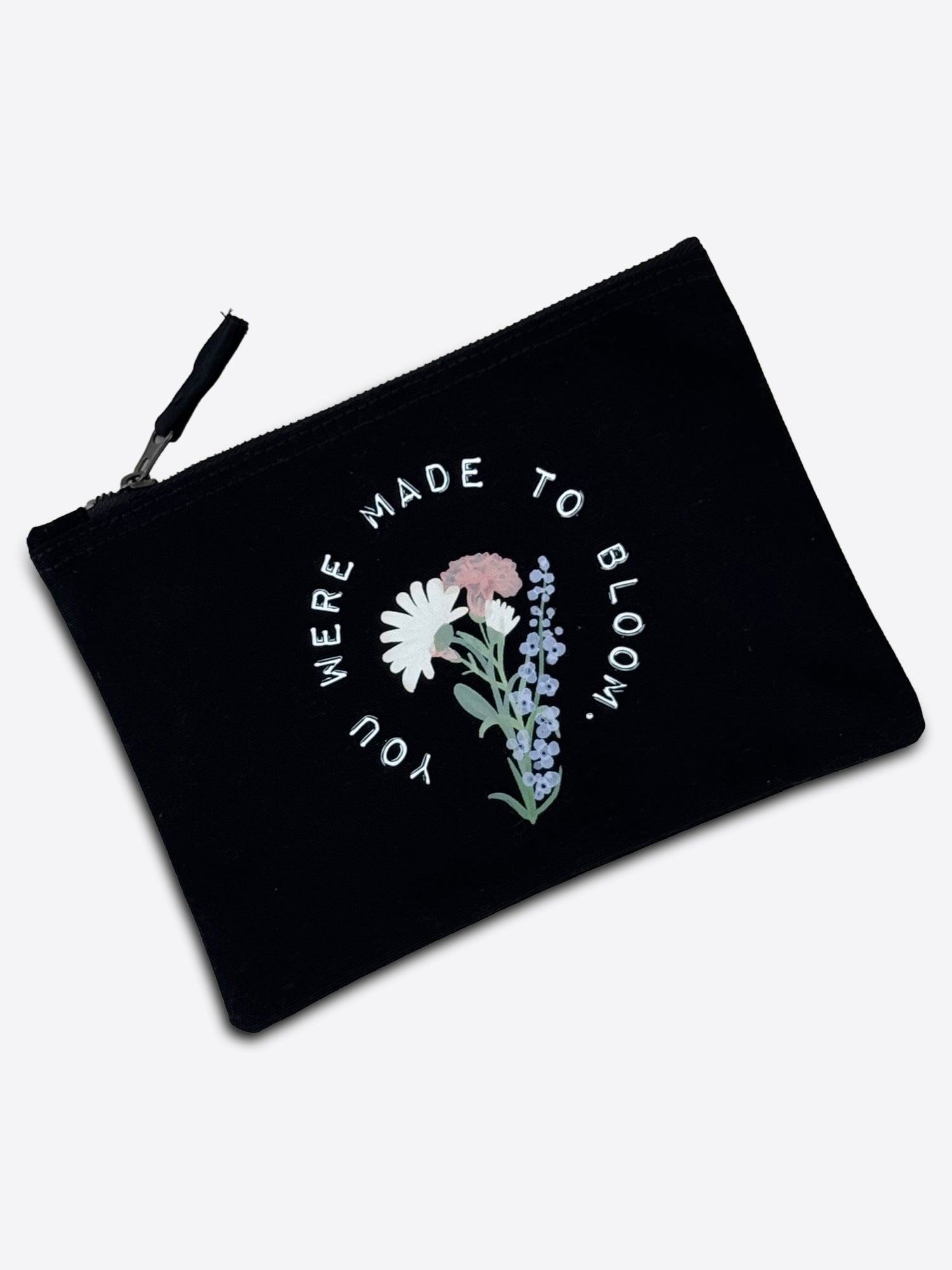 Mini bag "Birthflowers" – Schwarz