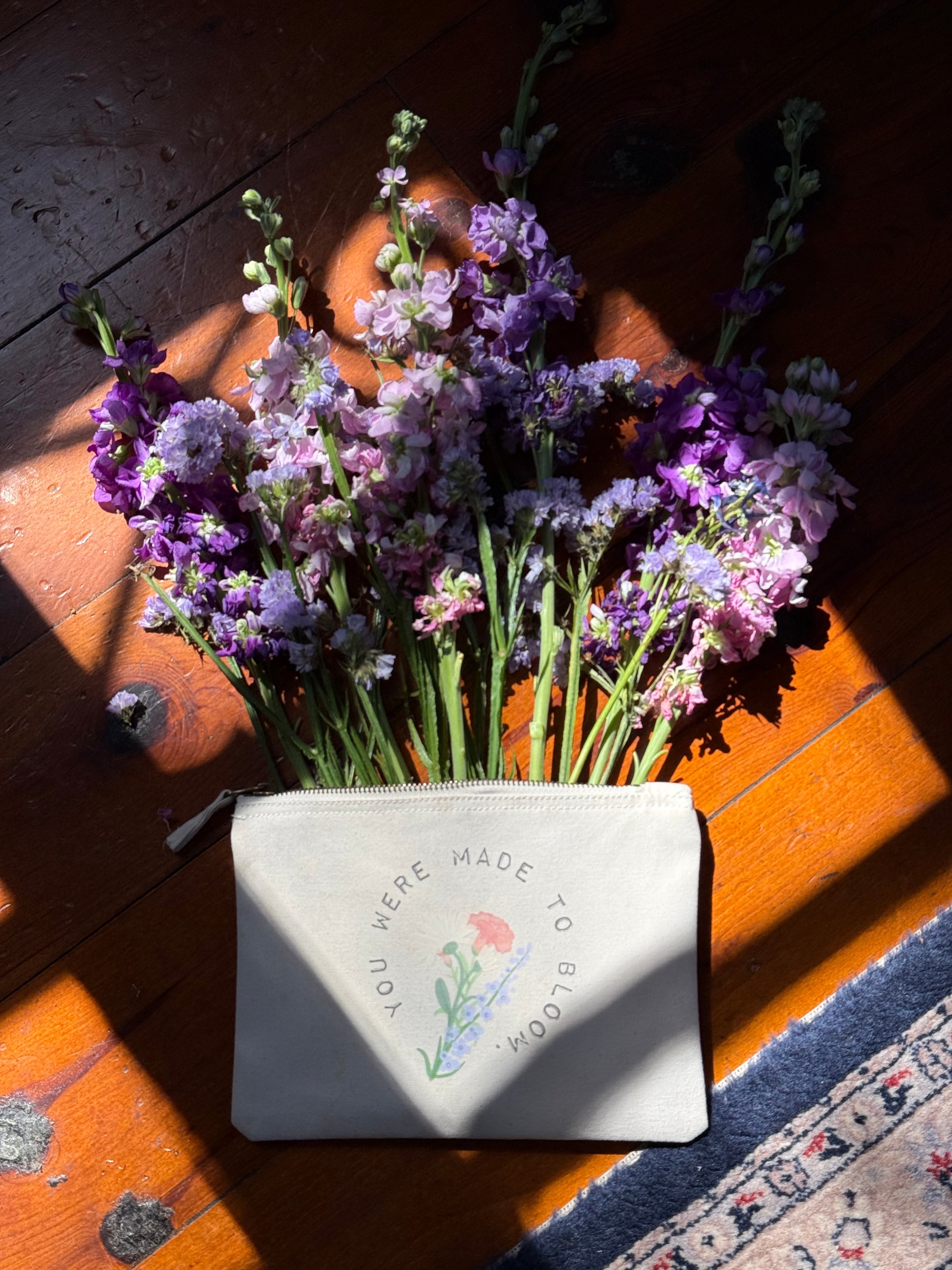 Mini bag "Birthflowers" – Natural Raw