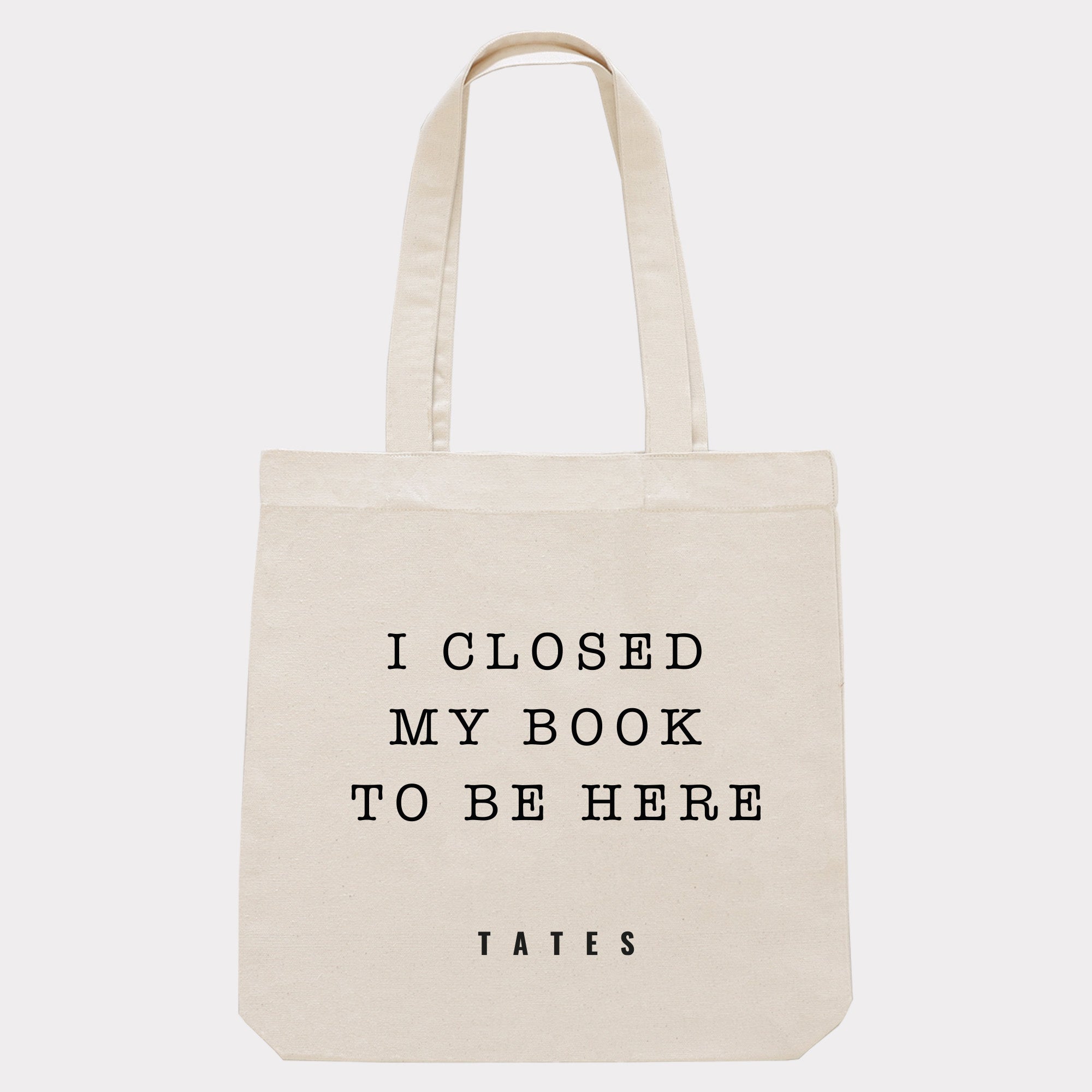 Tote bag "I closed my book"