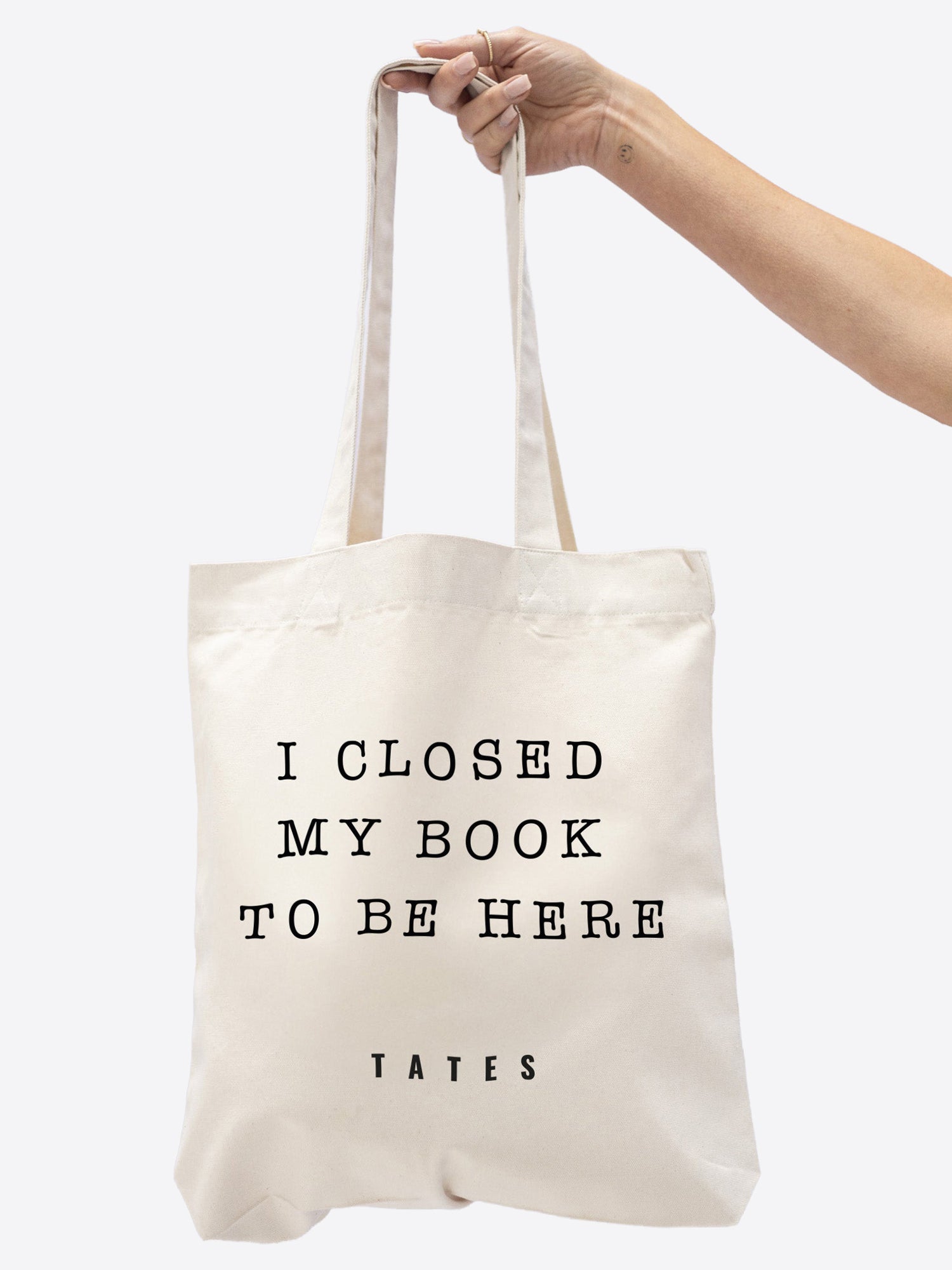 Tote bag "I closed my book"