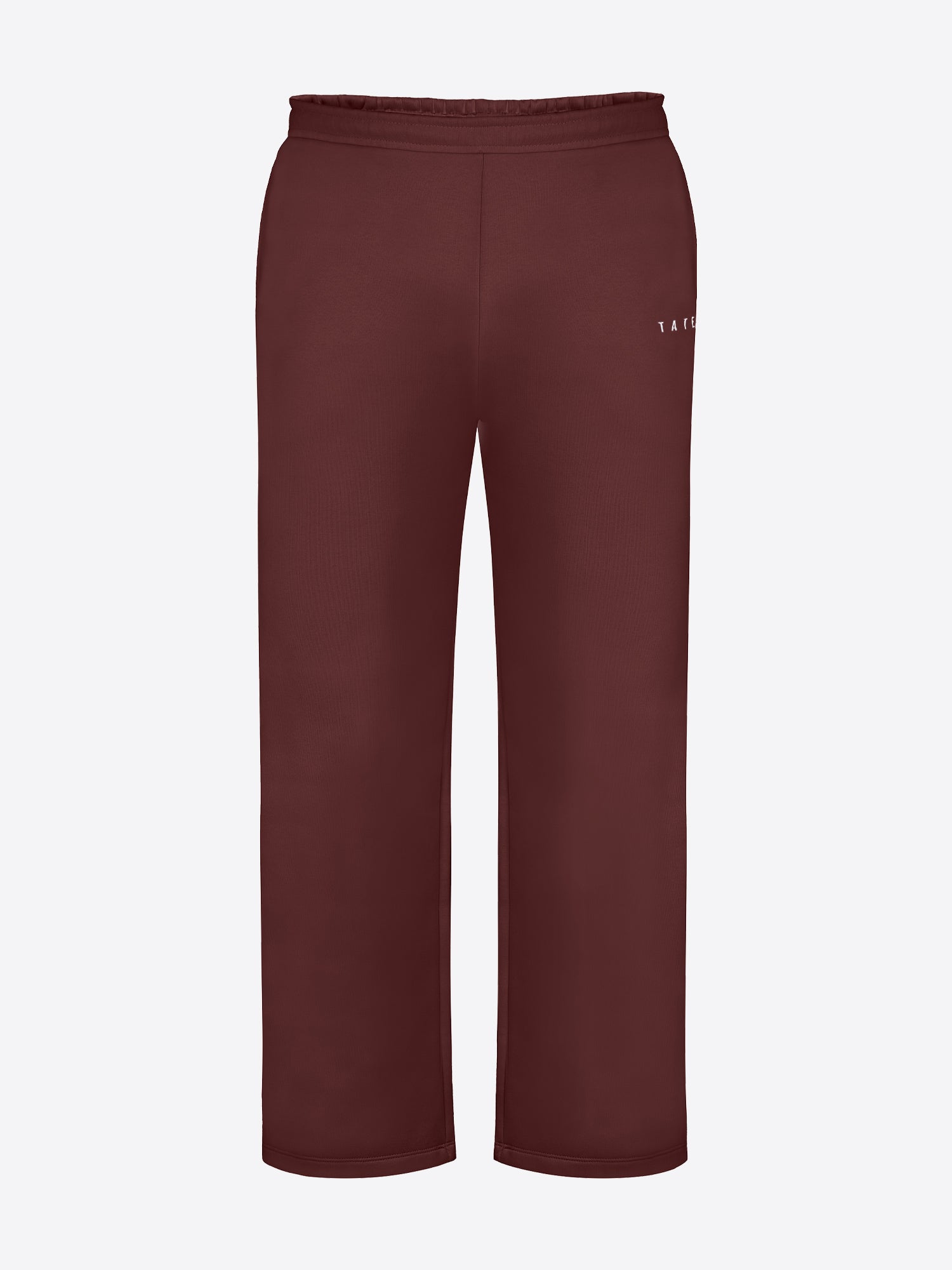 Jogginghose mit weitem Bein – Bordeaux