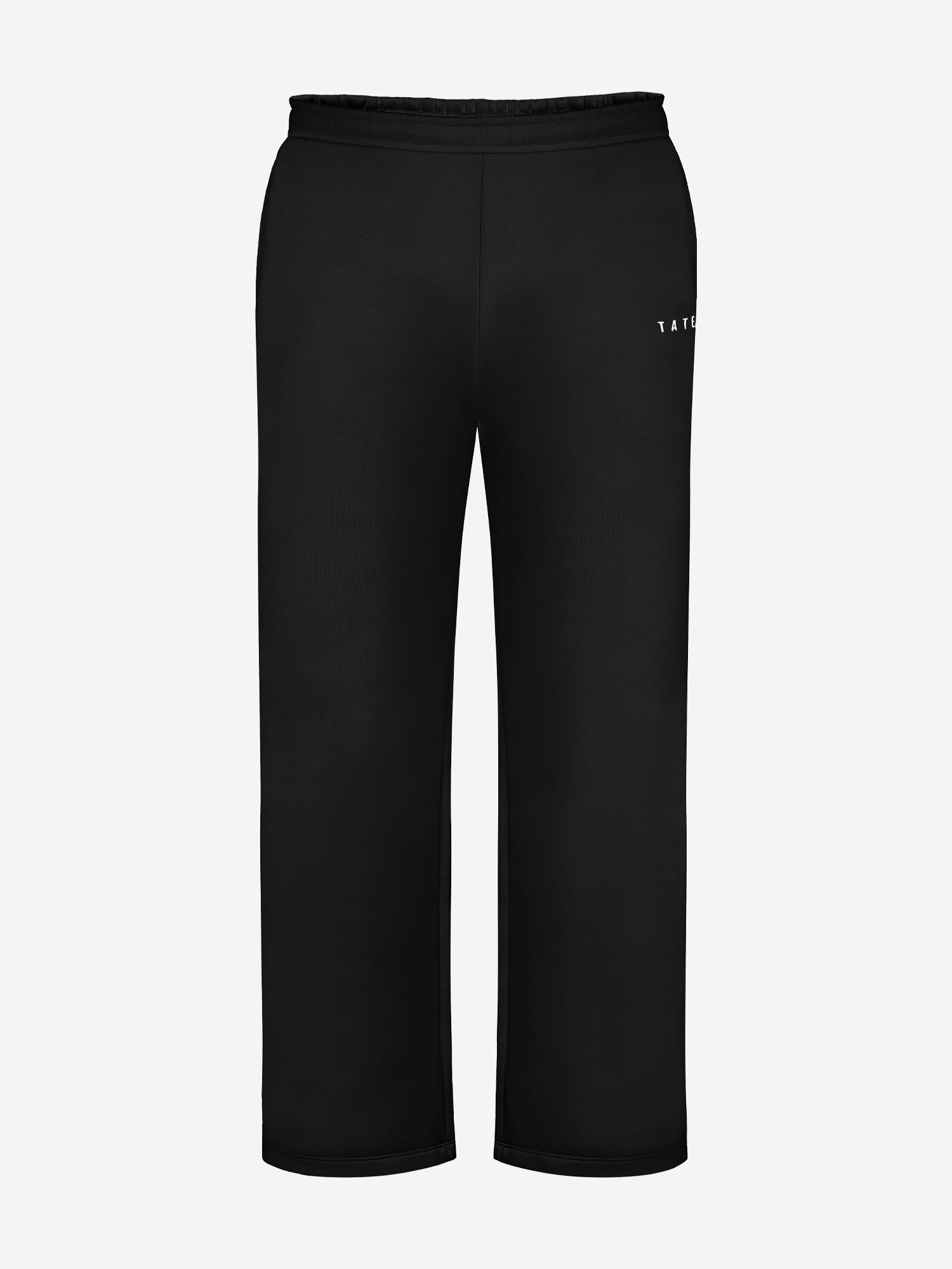 Jogginghose mit weitem Bein – Schwarz