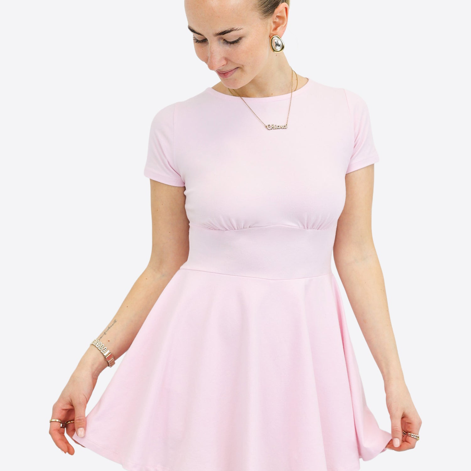 Mini Skort Kleid – Rosa