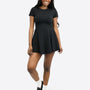 Mini Skort Kleid - Schwarz