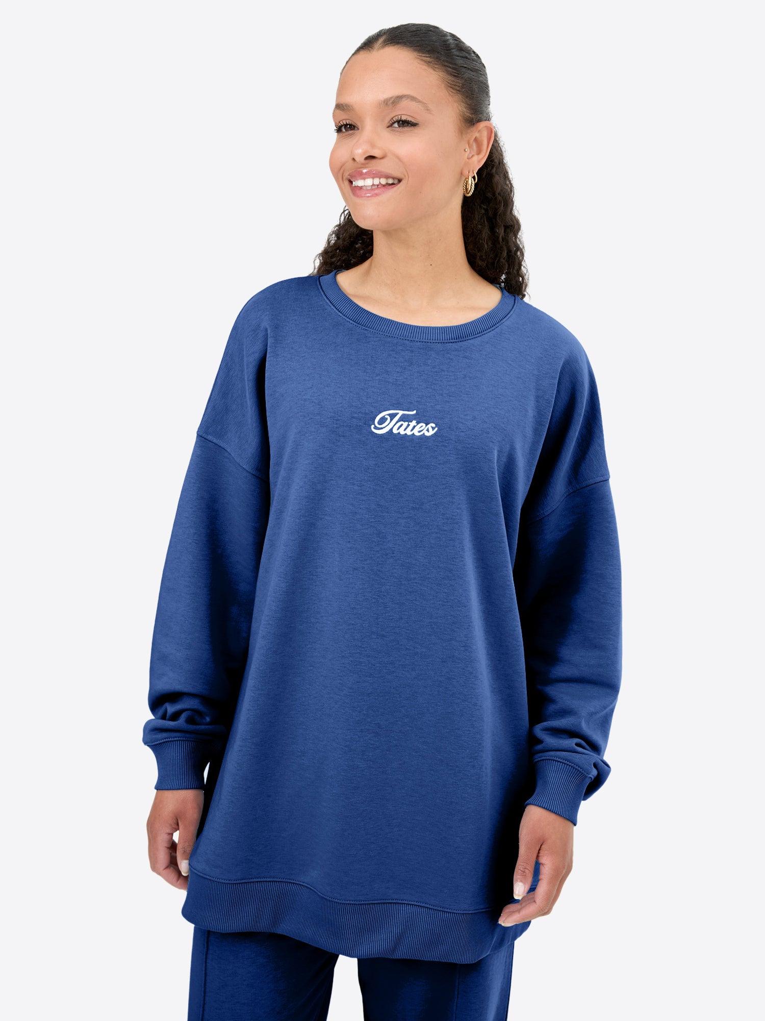 Light Wide Waistband Sweater – Navy