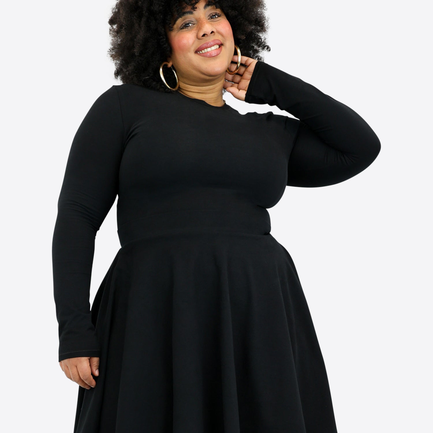 Langer Skort - Schwarz