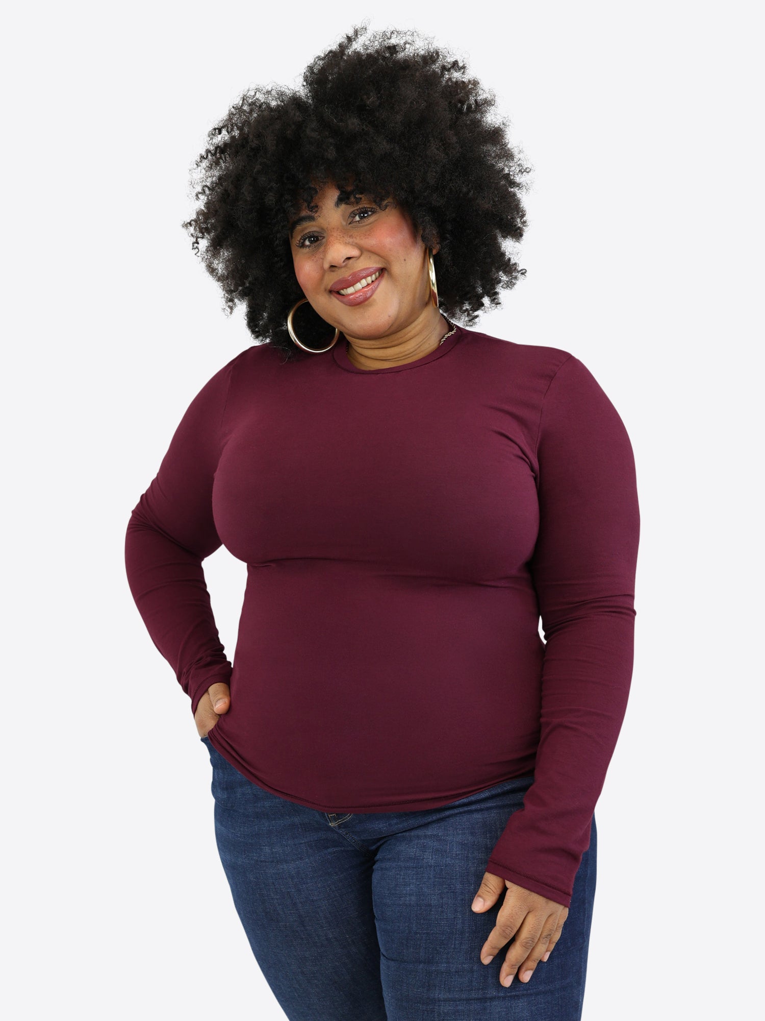 Longsleeve (Slim) – Plum