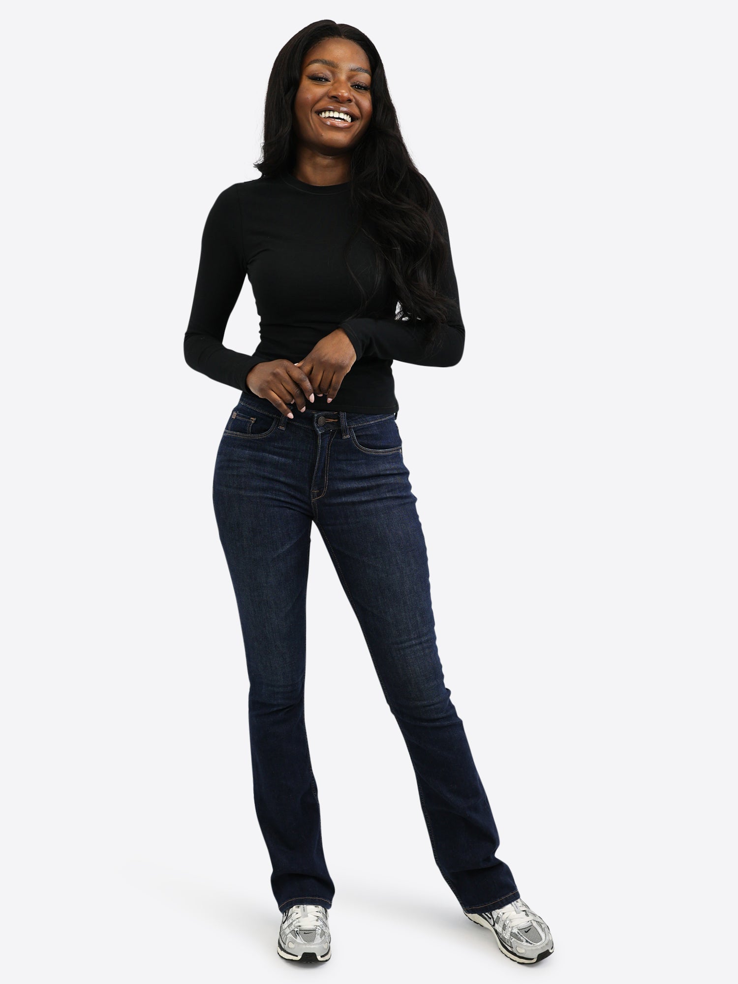 Longsleeve (Slim) – Schwarz